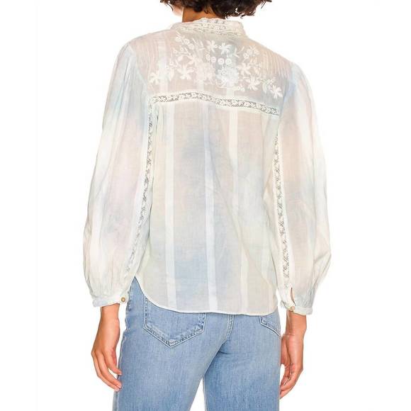 NEW LOVESHACKFANCY ronda top in lily pond hand dye - Picture 6 of 7